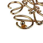 Loewe Gold Anagram Brooch