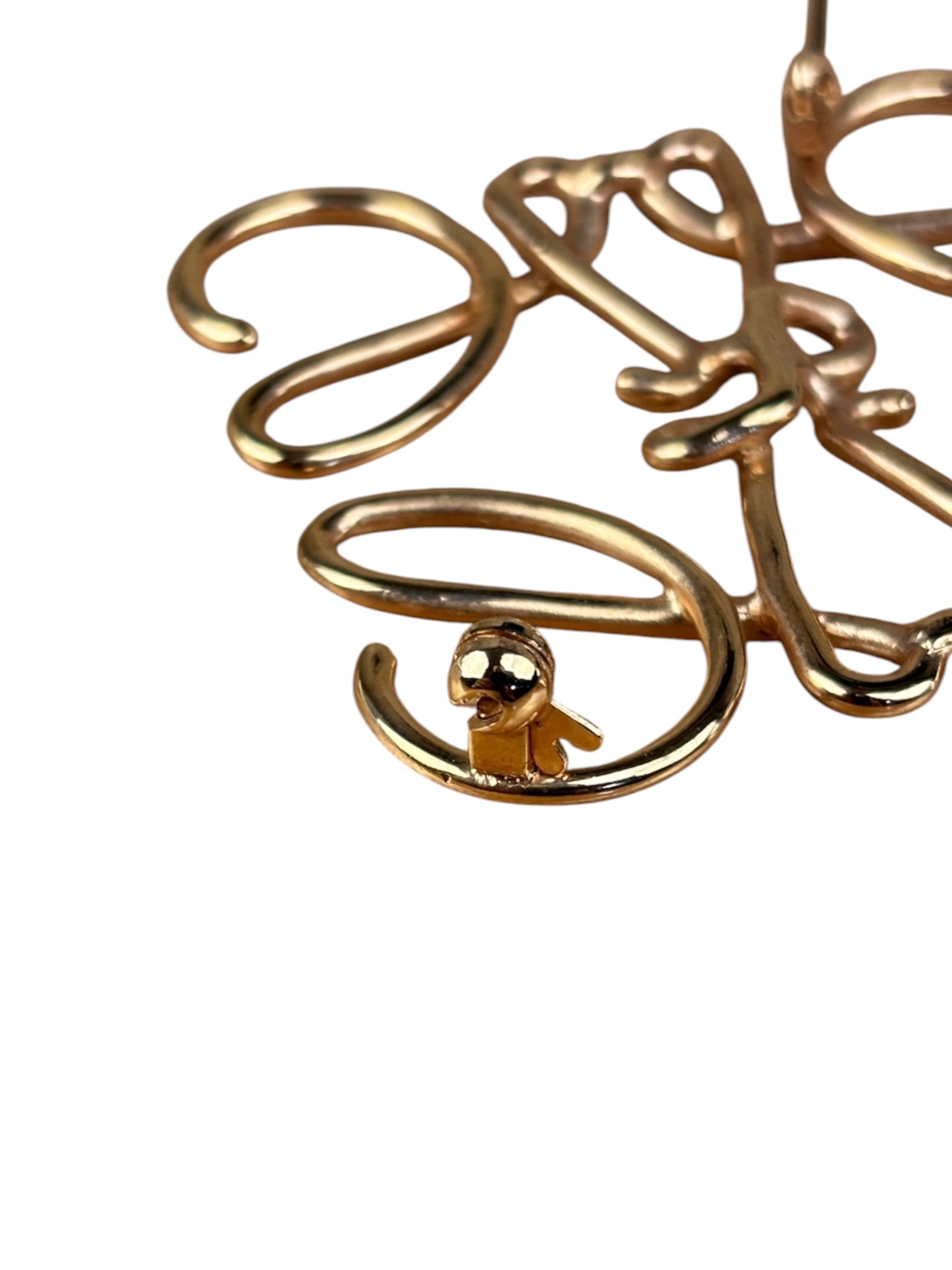Loewe Gold Anagram Brooch