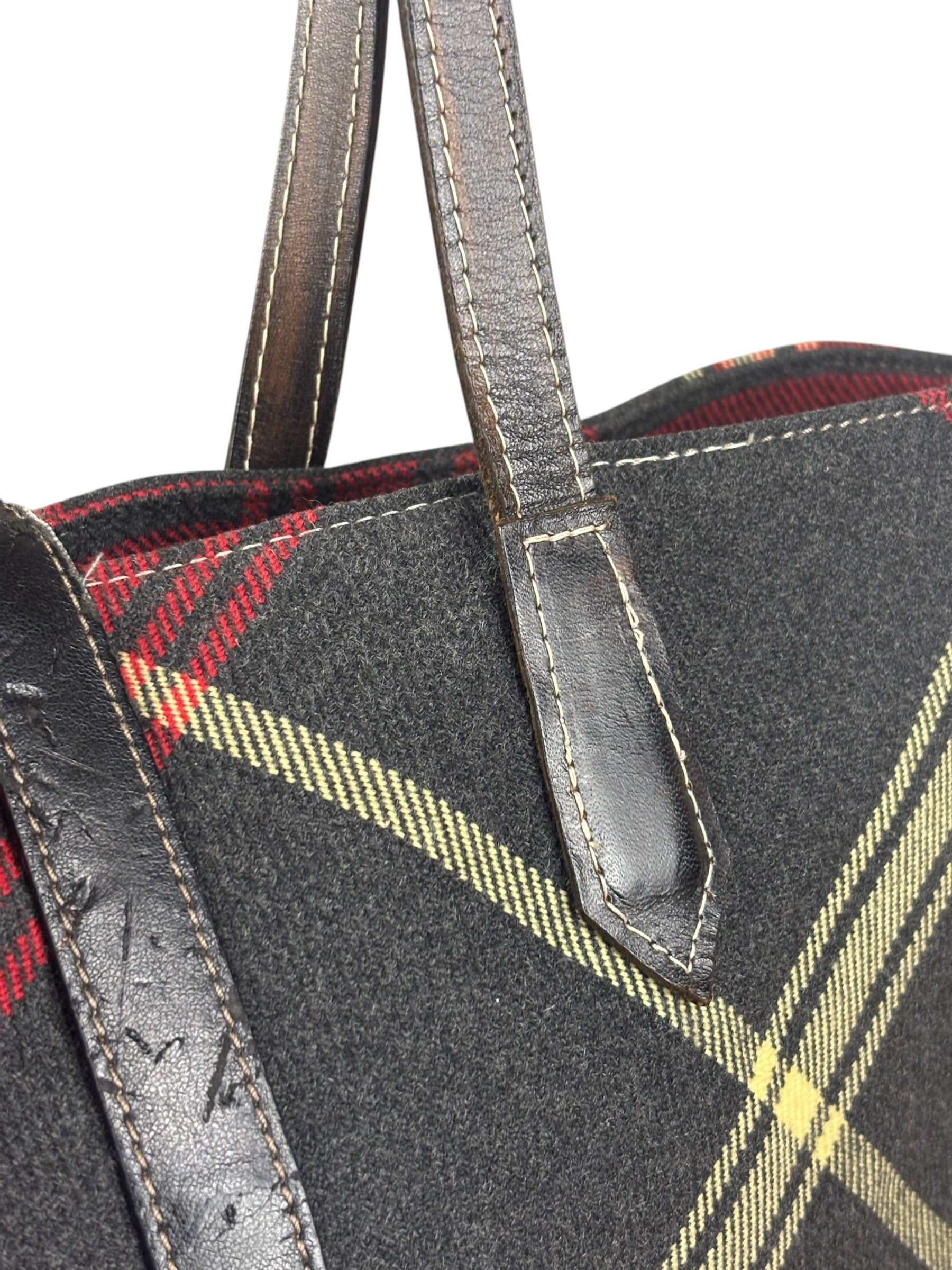 Vivienne Westwood Plaid Orb Tote Bag