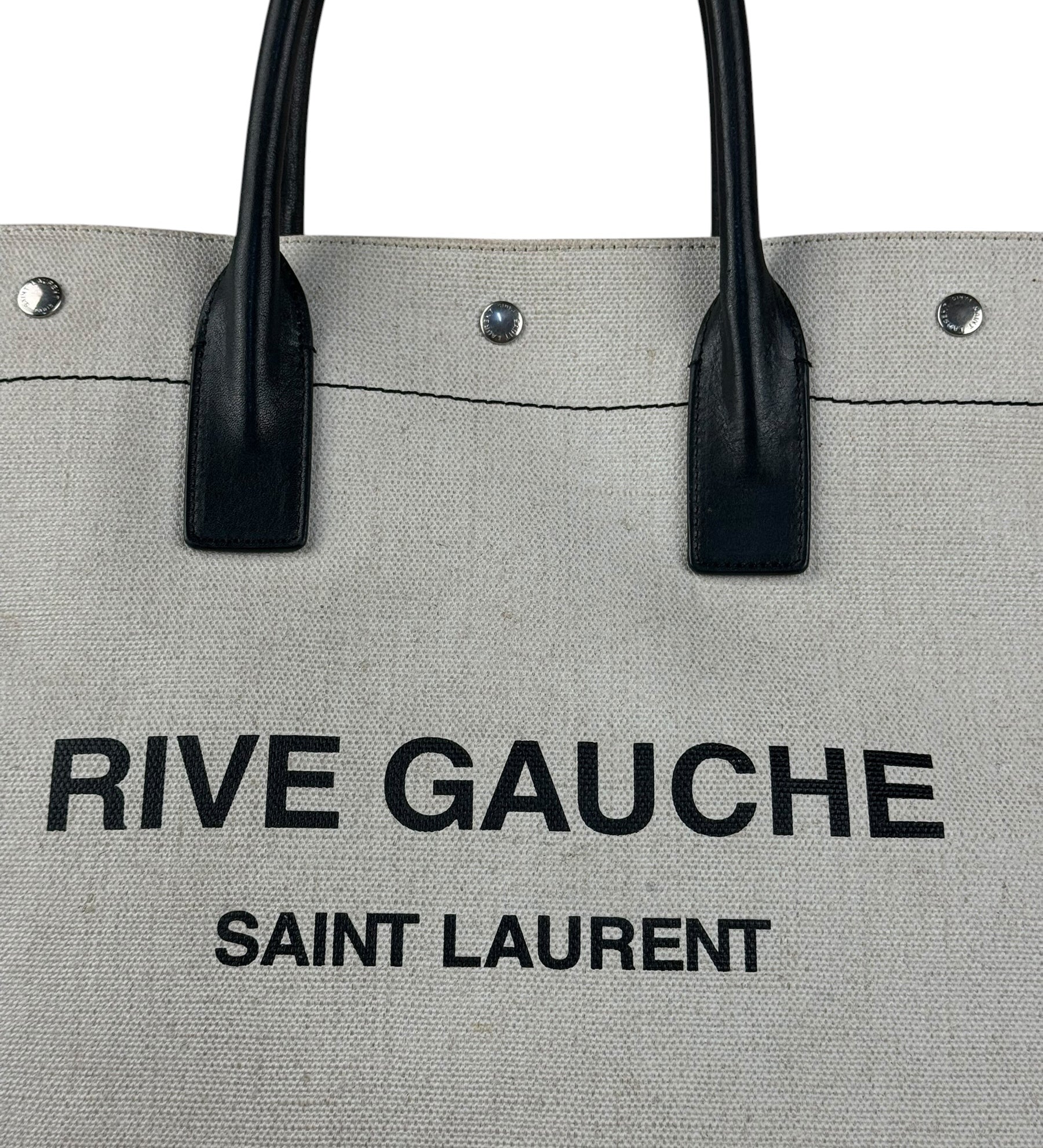 Yves Saint Laurent  Beige Rive Gauche Tote Bag