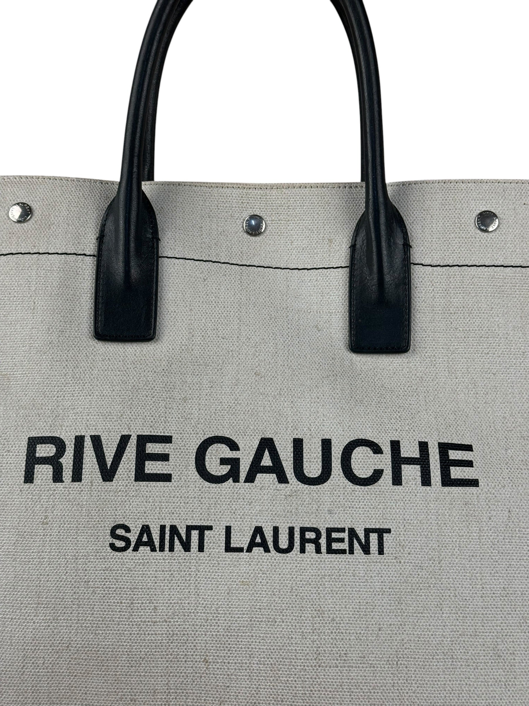 Yves Saint Laurent  Beige Rive Gauche Tote Bag