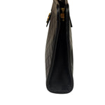 YSL Black Leather Baby Victoire Chain Clutch