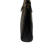 YSL Black Leather Baby Victoire Chain Clutch