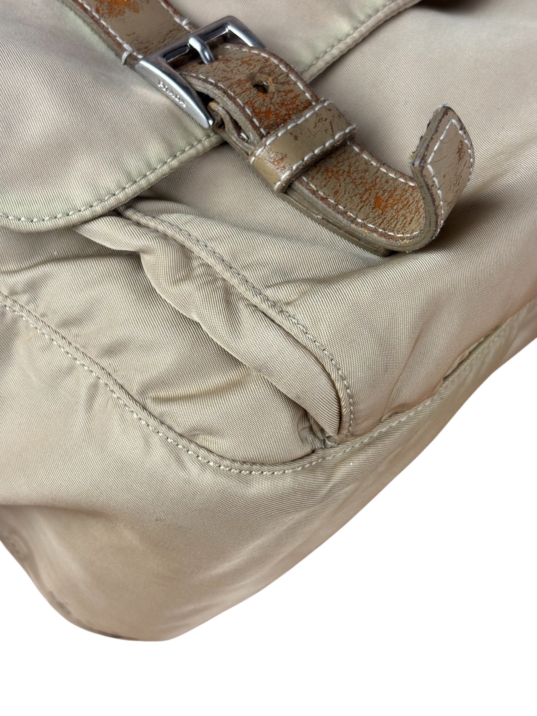 Prada Khaki Tessuto Nylon Messenger