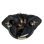 Gucci Black Leather Indy Hobo Bag