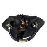 Gucci Black Leather Indy Hobo Bag