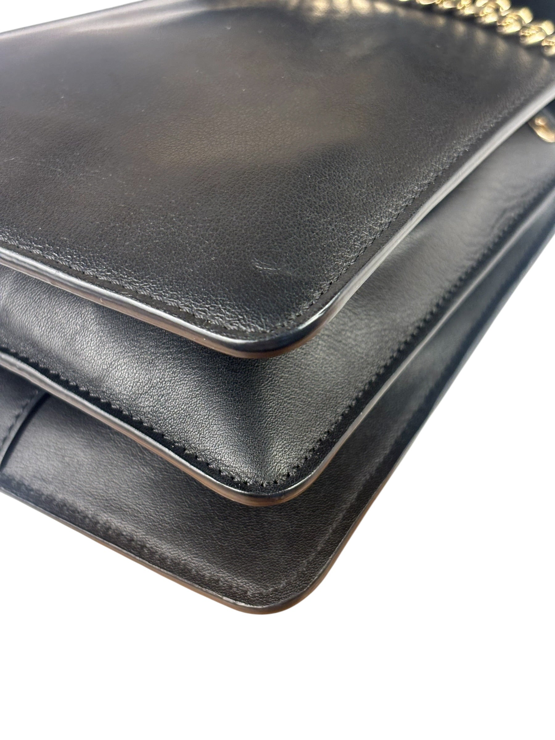 Chloe Black Suede/Leather Faye Bracelet Crossbody Bag