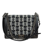 Chanel MultiColor Quilted Tweed Boy Bag