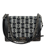 Chanel MultiColor Quilted Tweed Boy Bag