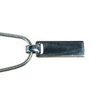 Christian Dior Vintage Logo Plate Pendant Necklace