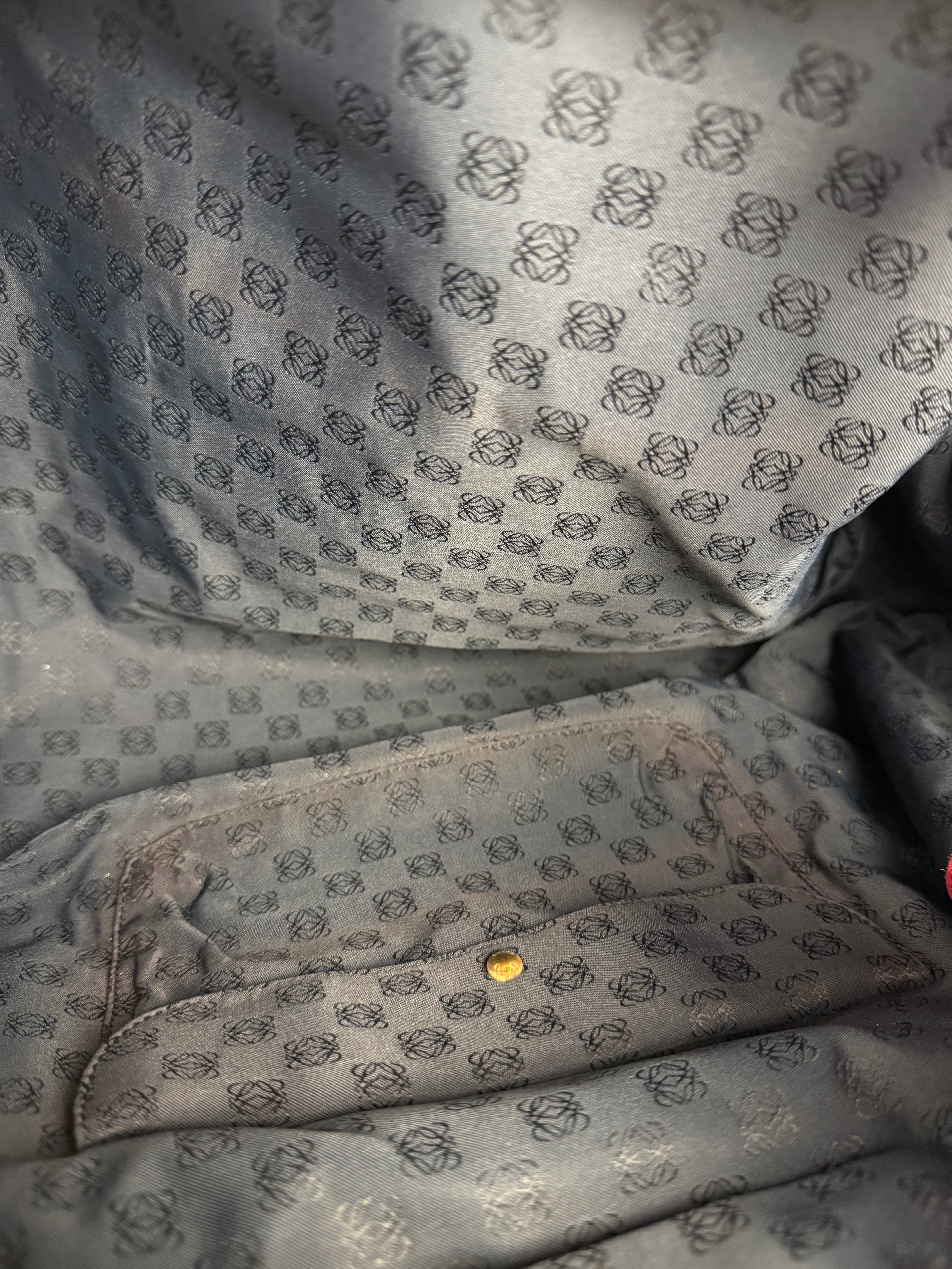 Loewe Dark Red Nappa Aire Leather Handbag