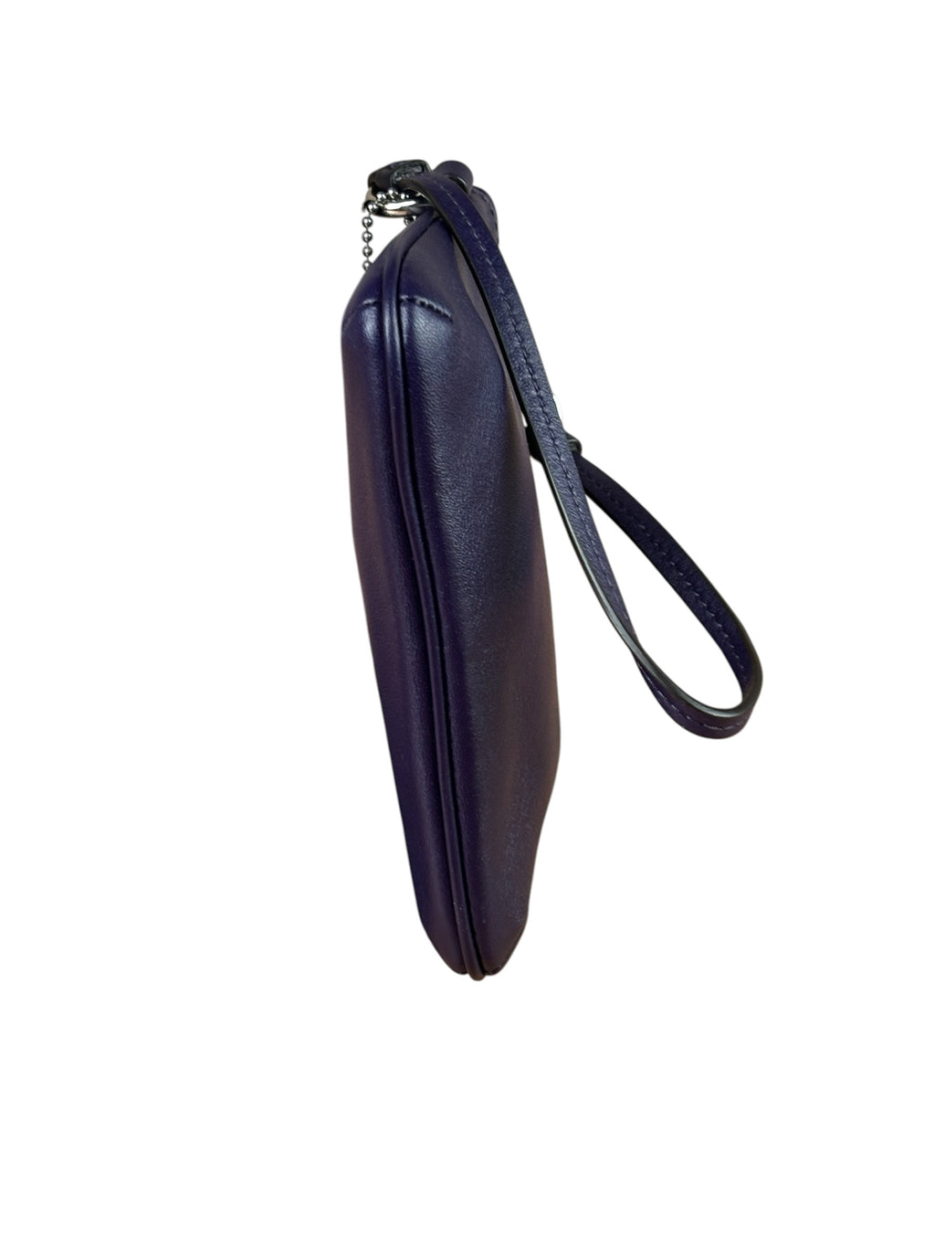 Coach Purple Smooth Leather Wristlet