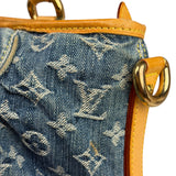 Louis Vuitton Denim/Leather Trim Monogram Neo Cabby Handbag