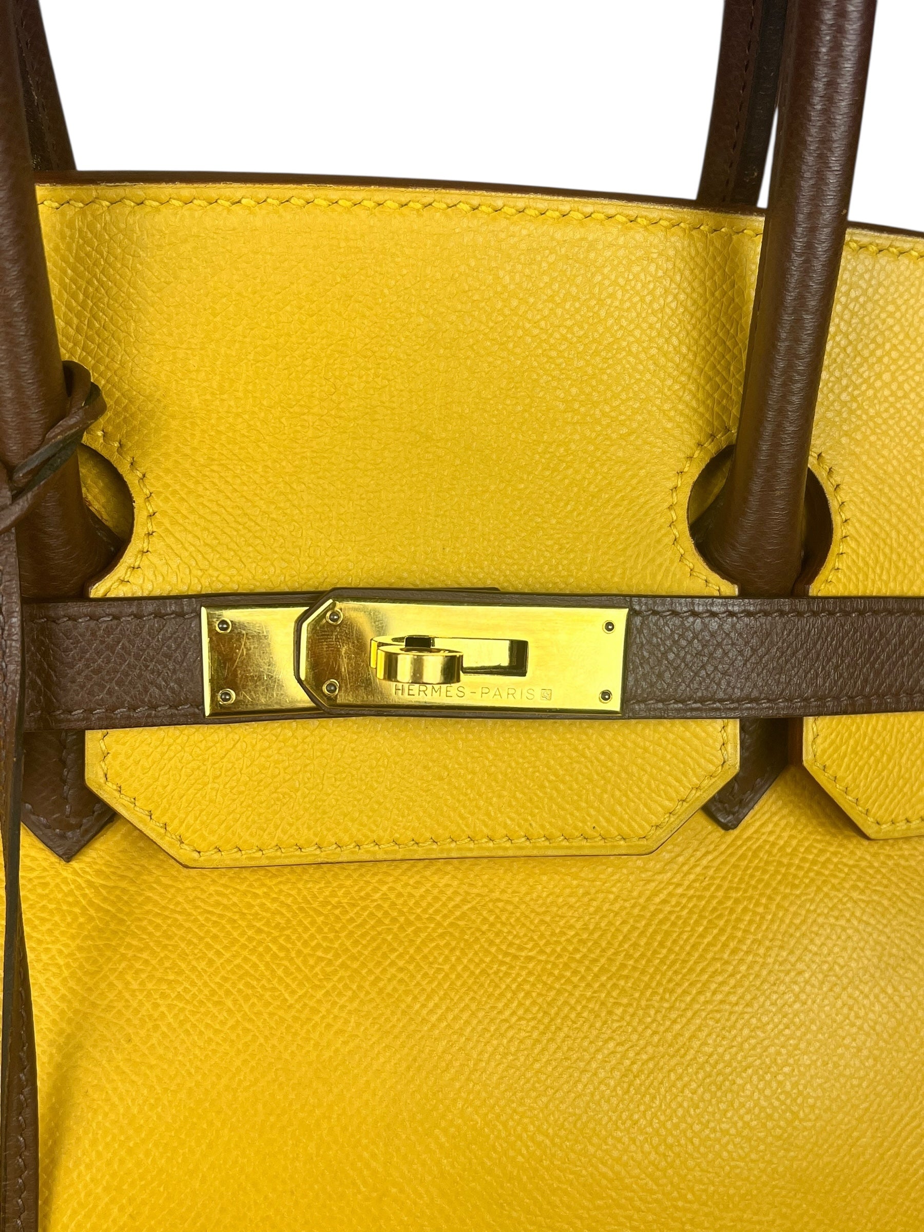 Hermes Birkin 35 Cushvel Havana x Jaune
