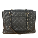 Chanel Black Caviar Quilted Large Shopping Tote 2012