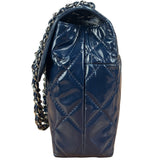 Chanel Blue Patent Quilted Business Flap Bag 2012 17ds