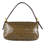 Fendi FF PVC Coated Sequin Buckle Baguette