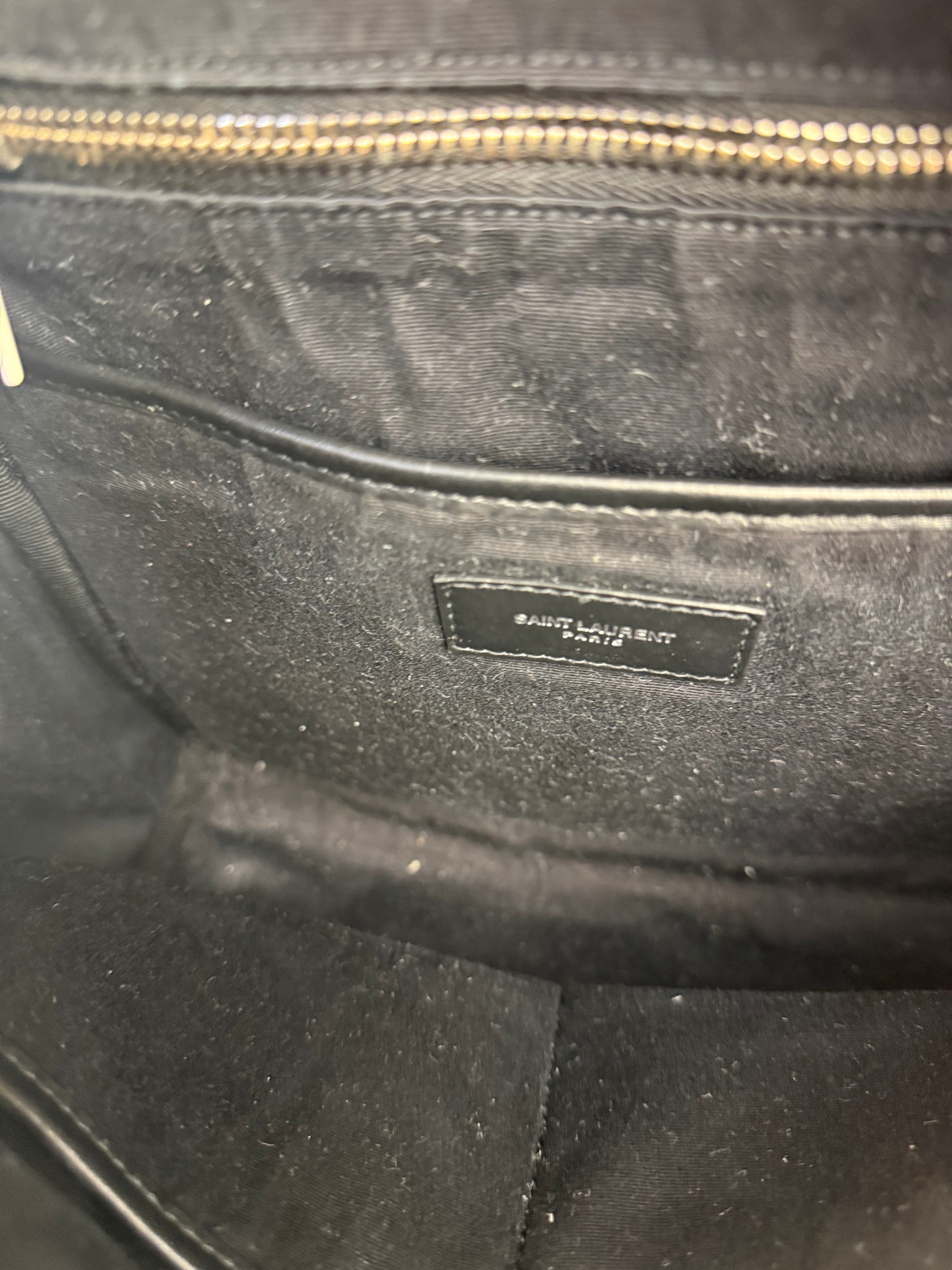 Saint Laurent Black S Canvas Backpack