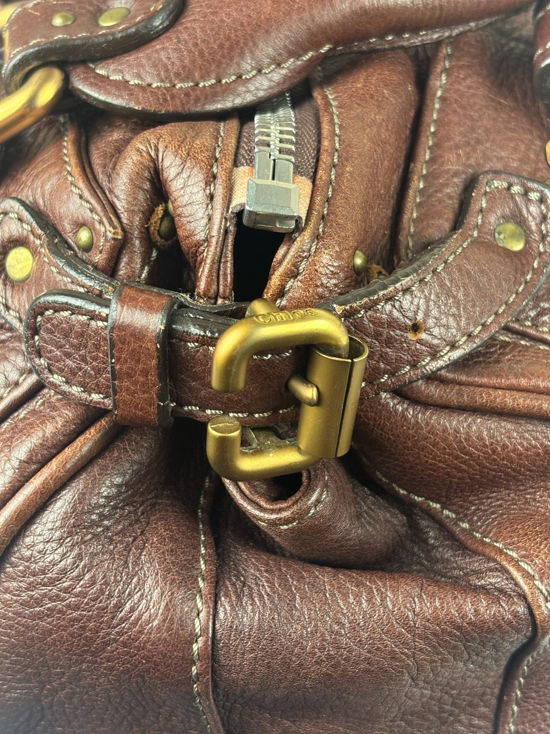 Chloe Paddington Brown Leather Handbag