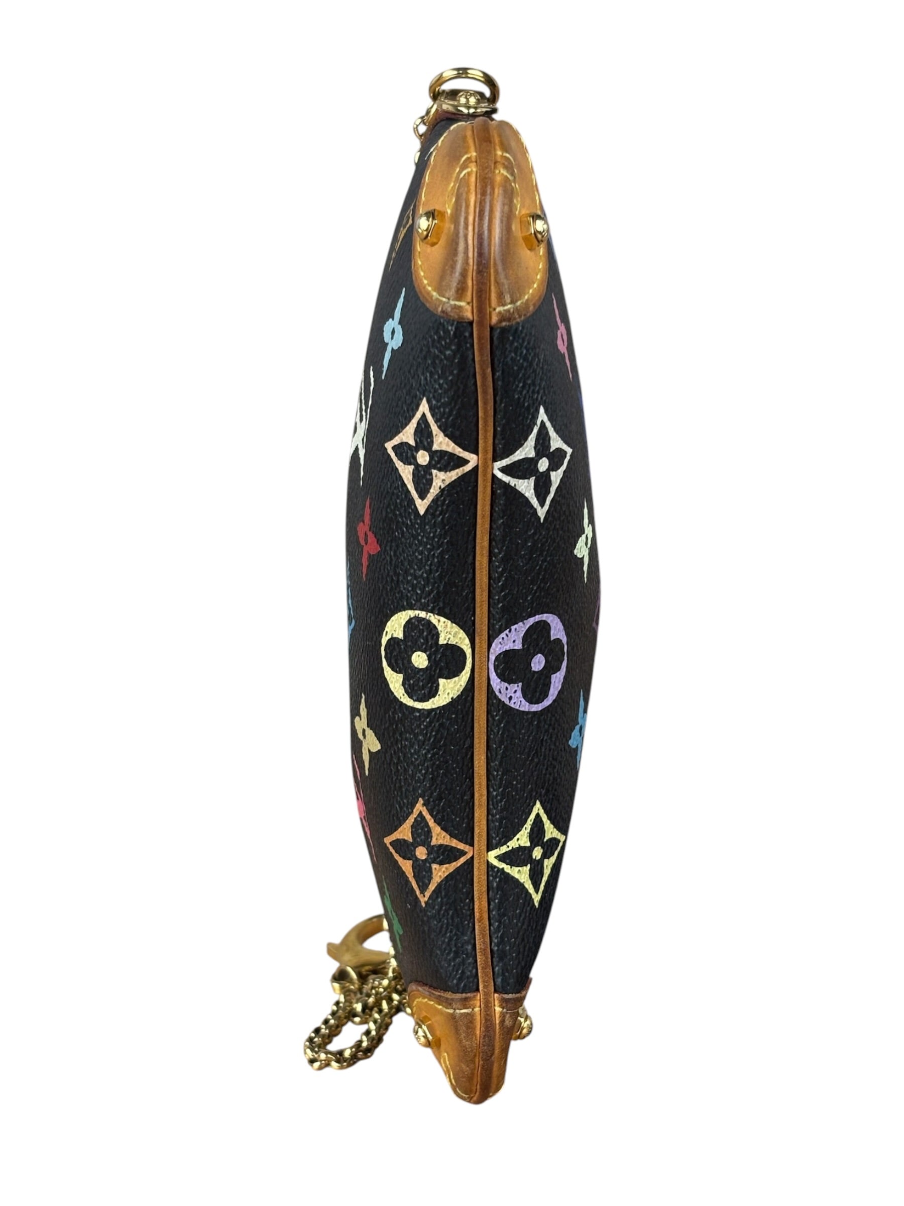 Louis Vuitton Black Murakami Monogram Pochette
