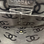 Chanel Black Nylon Chocolate Bar Chain Flap Bag 2002