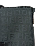 Fendi Black Zucchino Messenger Crossbody Bag