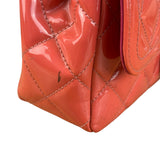 Chanel Pink Patent Quilted Small Coco Shine Flap Bag 2014