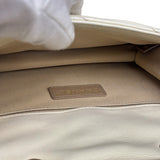 Chanel Beige Gabrielle Chevron Medal Flap 2011