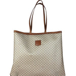 Celine Vintage Coated Canvas Macadam Shoulder Tote