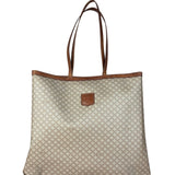Celine Vintage Coated Canvas Macadam Shoulder Tote