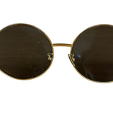 Celine Vintage Gold Round Frame Sunglasses