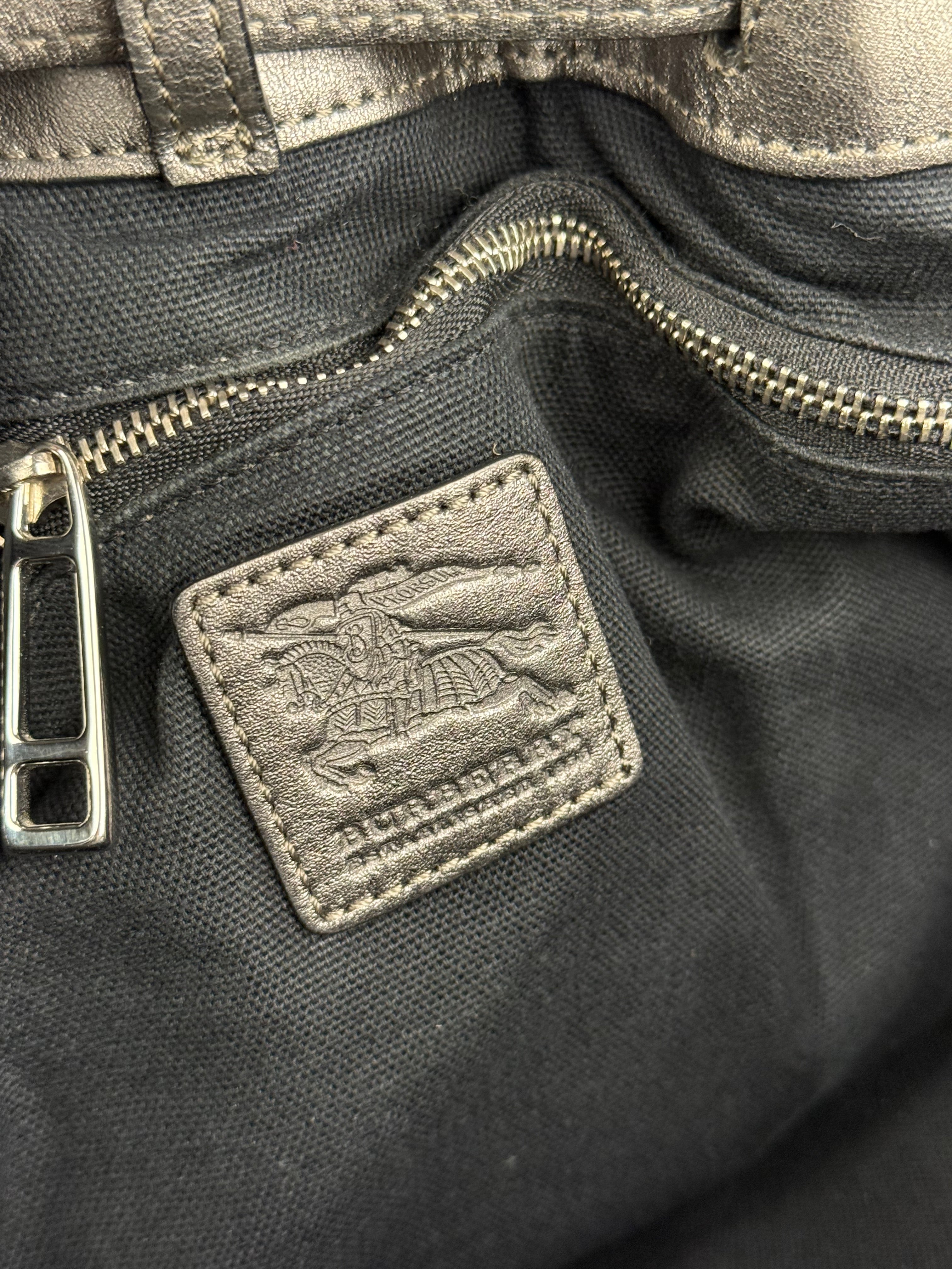 Burberry Vintage Grey Nova Check Shoulder Bag