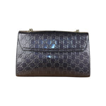 Gucci GG Purple Patent Flap Emily Chain Shoulder Bag