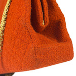 Chanel Vintage Red Quilted Tweed Shoulder Bag 1994