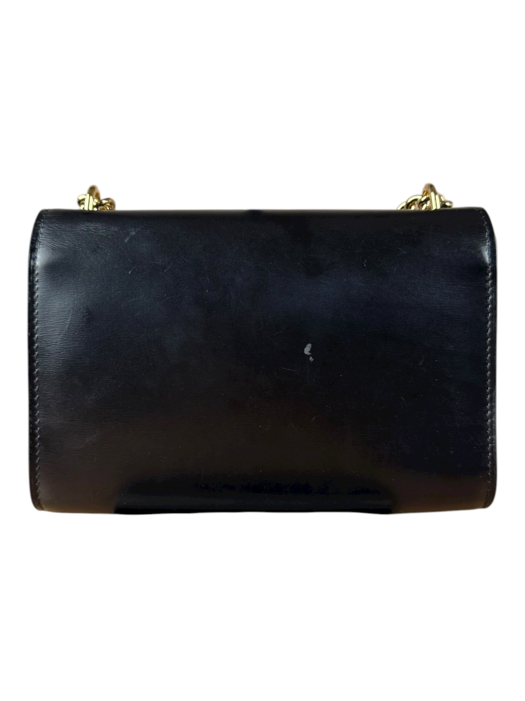 Louis Vuitton Black Leather Louis Chain Pochette