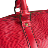 Louis Vuitton Red Epi Keepall 45