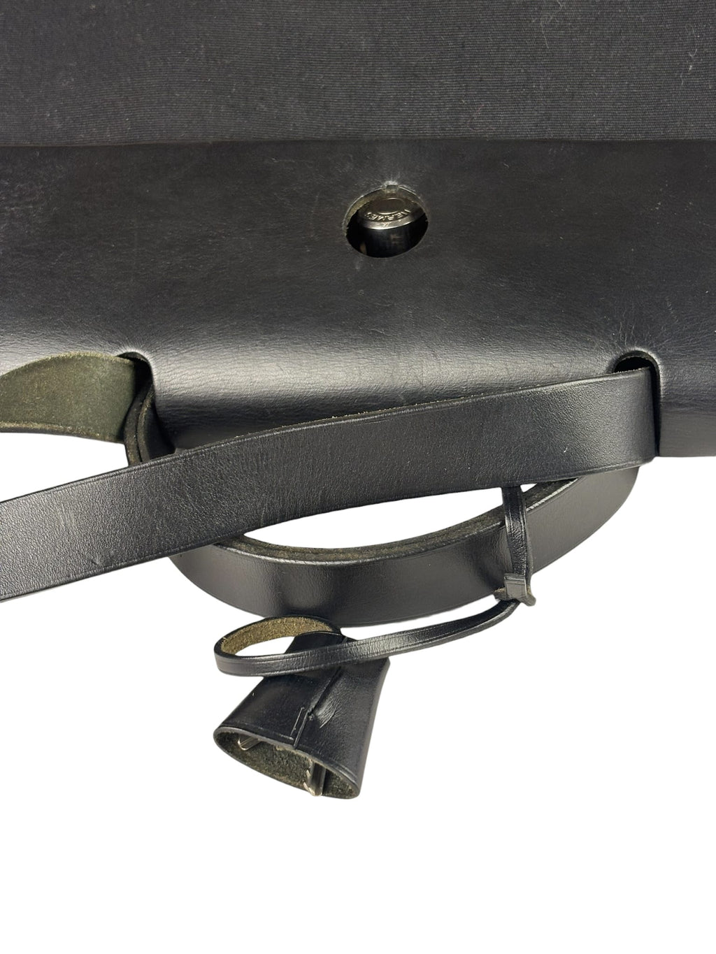 Hermes Black Leather Trim Herbag Two-Way Bag