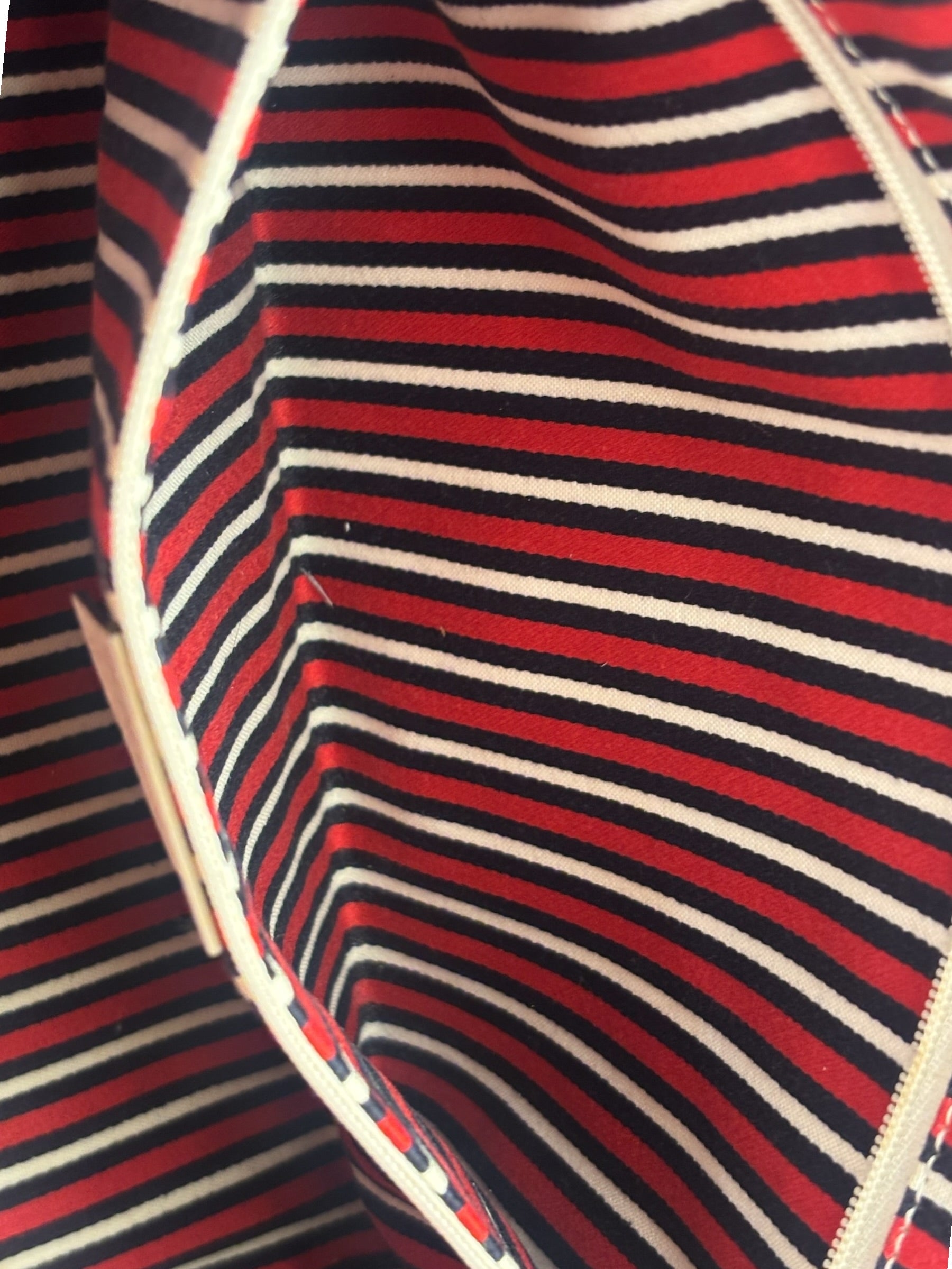 Gucci Western Logo Denim Abbey Zip Tote
