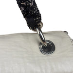 Chanel White Leather Mini Flap Shoulder Bag 1992