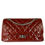 Chanel Red Patent  Quilted Double 2.55 Flap 2009