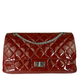 Chanel Red Patent  Quilted Double 2.55 Flap 2009