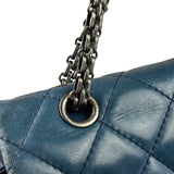Chanel Blue Reissue 225 Double Flap Bag 1991