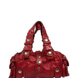 Chloe Red Leather Silverado Shoulder Bag