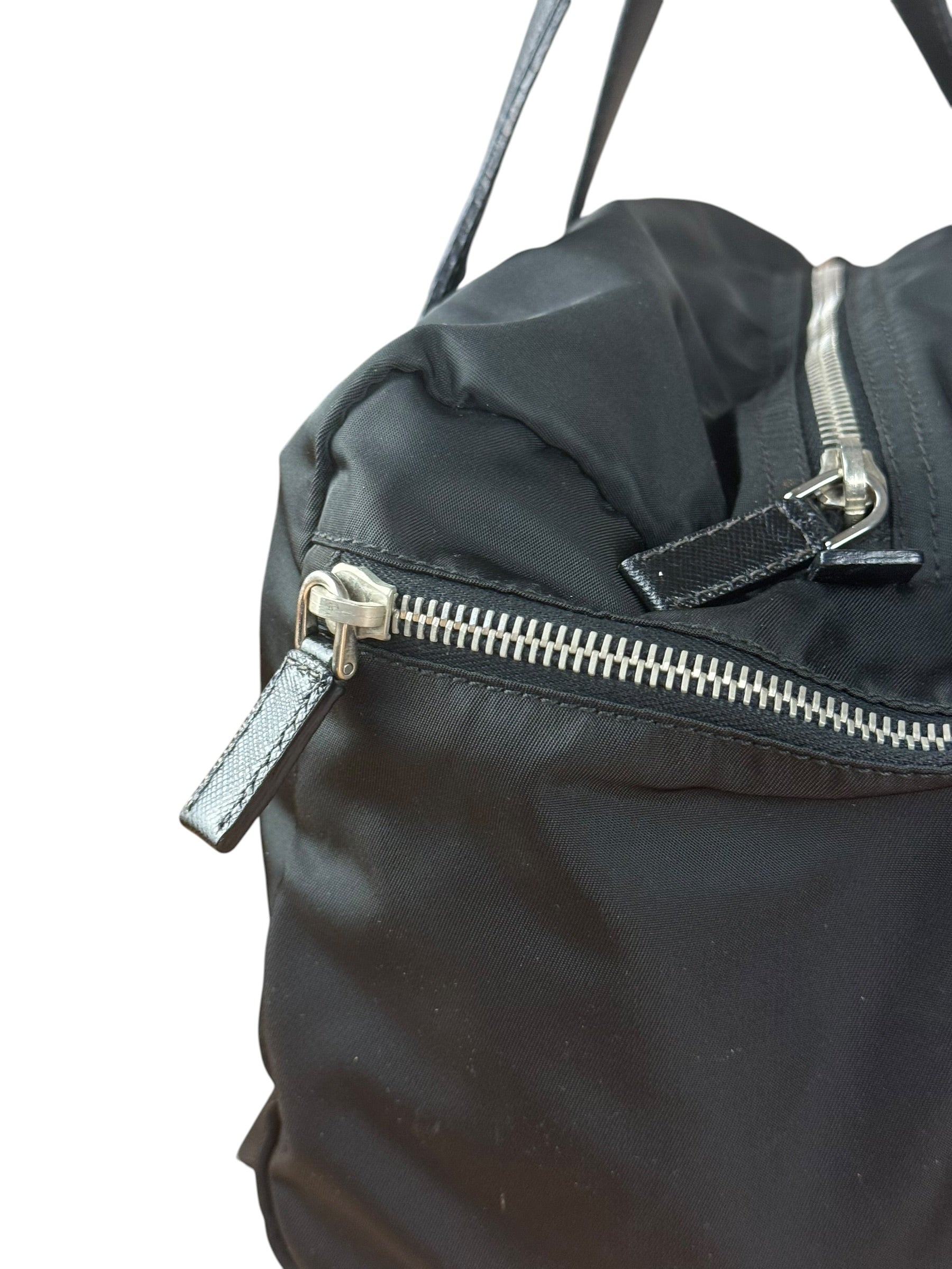 Prada Vintage Black Nylon Handbag