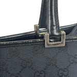 Gucci GG Black Canvas Vintage Jackie Tote Handbag