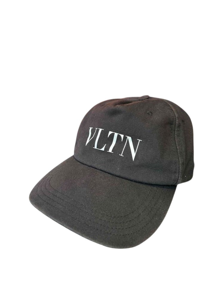 Valentino Garavani Black VLTN Cotton Baseball Cap