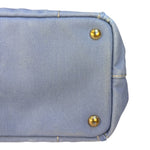 Prada Light Blue Canapa Canvas Two-Way Tote