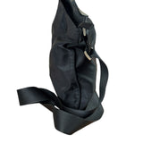 Prada Black Vela Nylon Flat Crossbody Bag