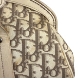 Christian Dior Vintage Monogram Flower Frame Satchel Hand Bag