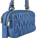 Miu Miu Blue Leather Chain Camera 2Way Shoulder Bag